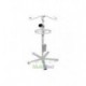 Portavenoclisis p/bomba de infusion base de 5 puntas cromado
