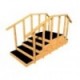 Escalera recta con 5 y 3 paldaños