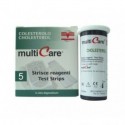 Tiras reactivas Multicare para colesterol