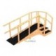 Escalera de 3 peldaños y rampa angular para niño y adulto
