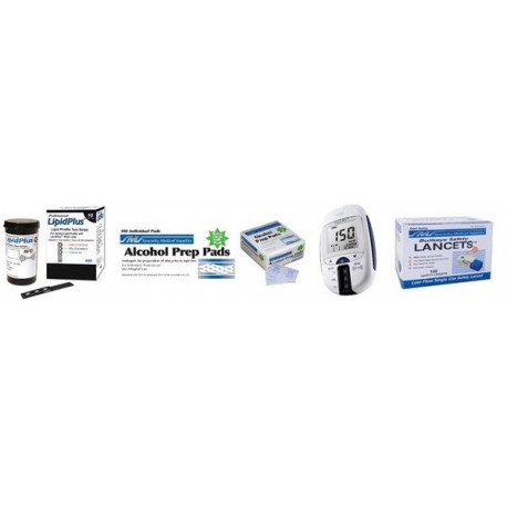 Kit Lipid Pro Medidor de Colesterol 5 en 1